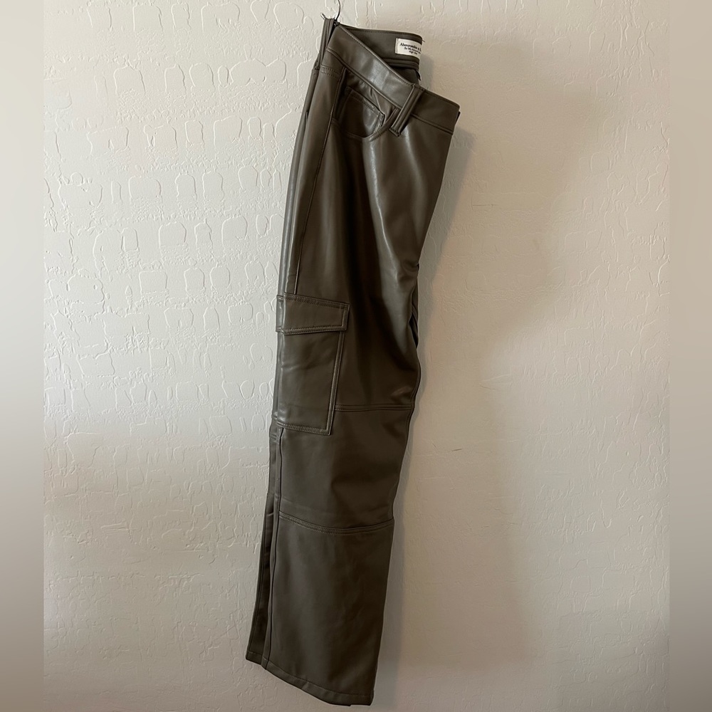 Abercrombie and Fitch Curve Love Vegan leather pants